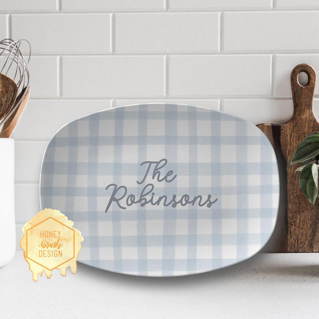 Custom Last Name Serving Platter: Family Gifts, Custom Wedding Gift, Custom Newlywed Gift, Wedding Gift for Couple, Custom Wedding Platter