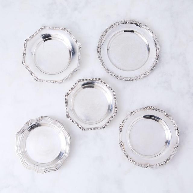 Vintage French Hotel Silver Wine Coaster