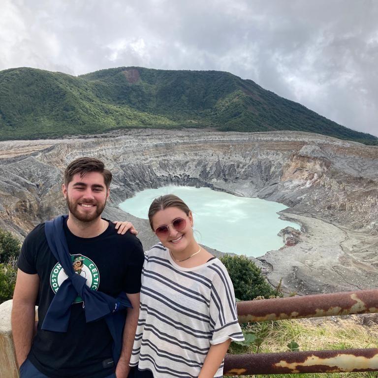 August 19th, 2022: Us at Poas during my first ever trip to Costa Rica! This was such a beautiful trip and we got to travel all over the country with Kevin's family.