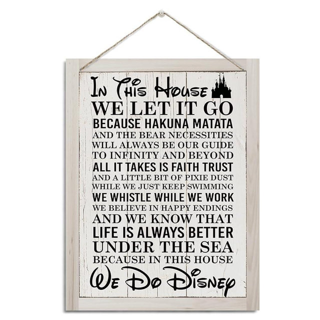 In This House Sign, Farmhouse Wood Sign, Rustic Hanging Wood Plaque Sign, farmhouse Home Decor, Room Decoration, House Door Sign, Wall Decor, Decorative Wooden Wall Sign