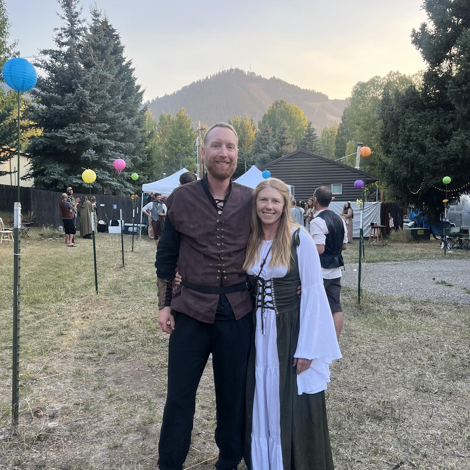 Faramir and Eowyn, at our dear hobbit friend Alyssa’s 33rd birthday hobbit coming of age party.