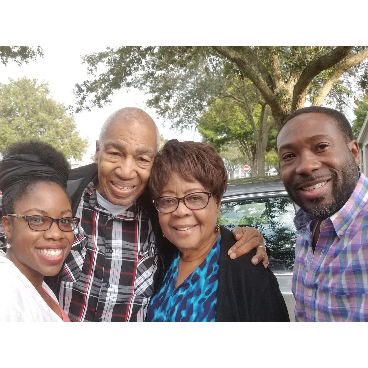 Can't go to Florida without seeing the grandparents. 
Marquicia's grandparents @ St. Mary's FL