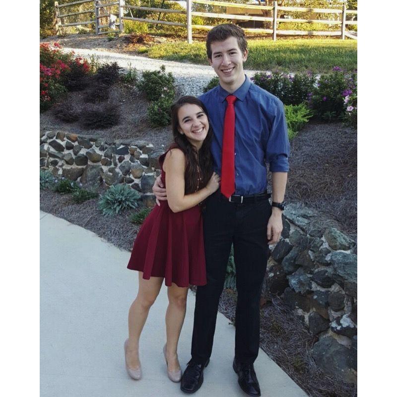 October 2016- This is our first actual picture together! It was taken 6 months into our relationship LOL