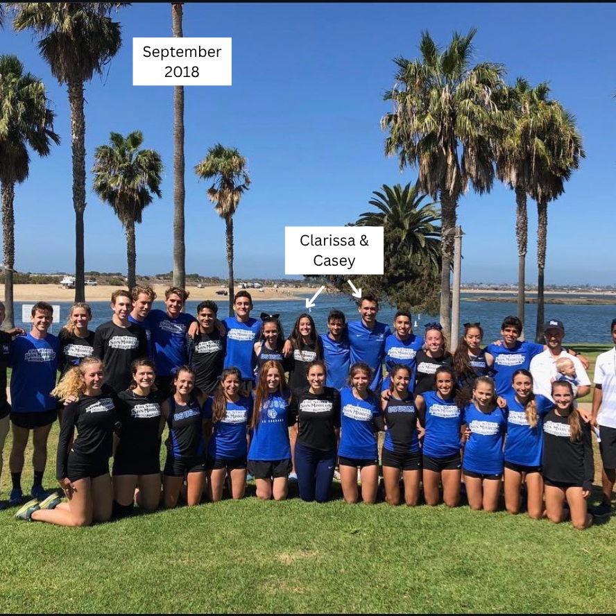 Us & the rest of the team Cross Country team!