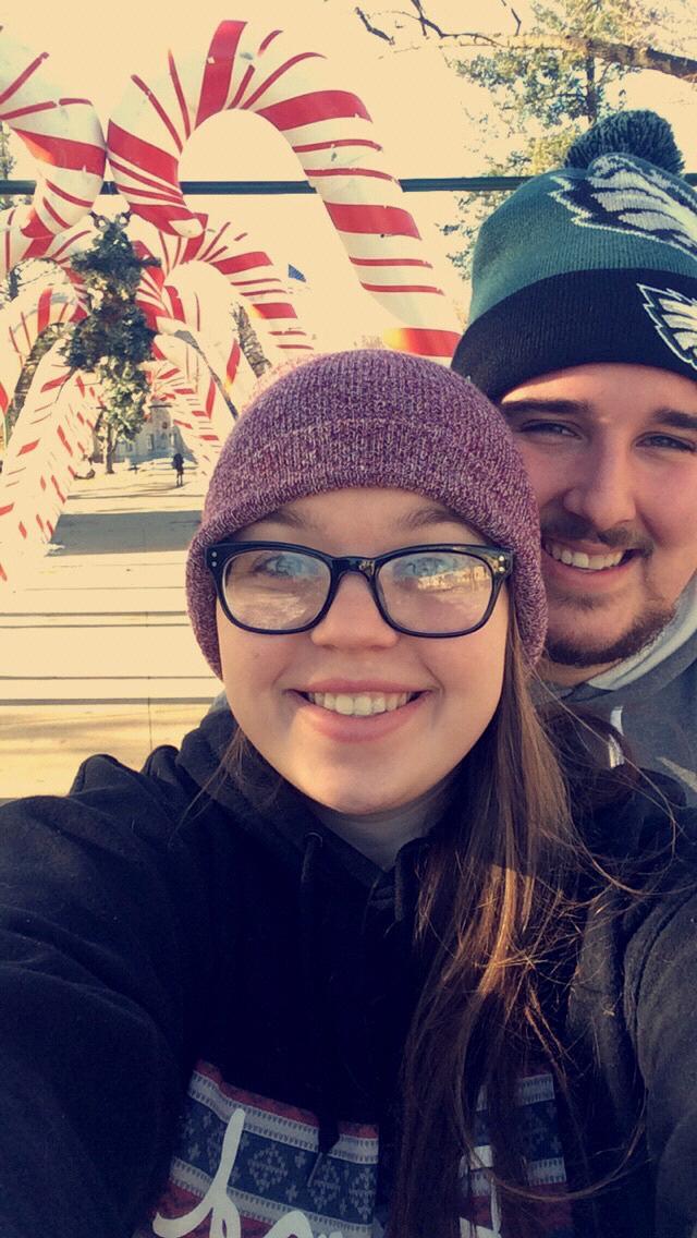 Walking through Bronson Park