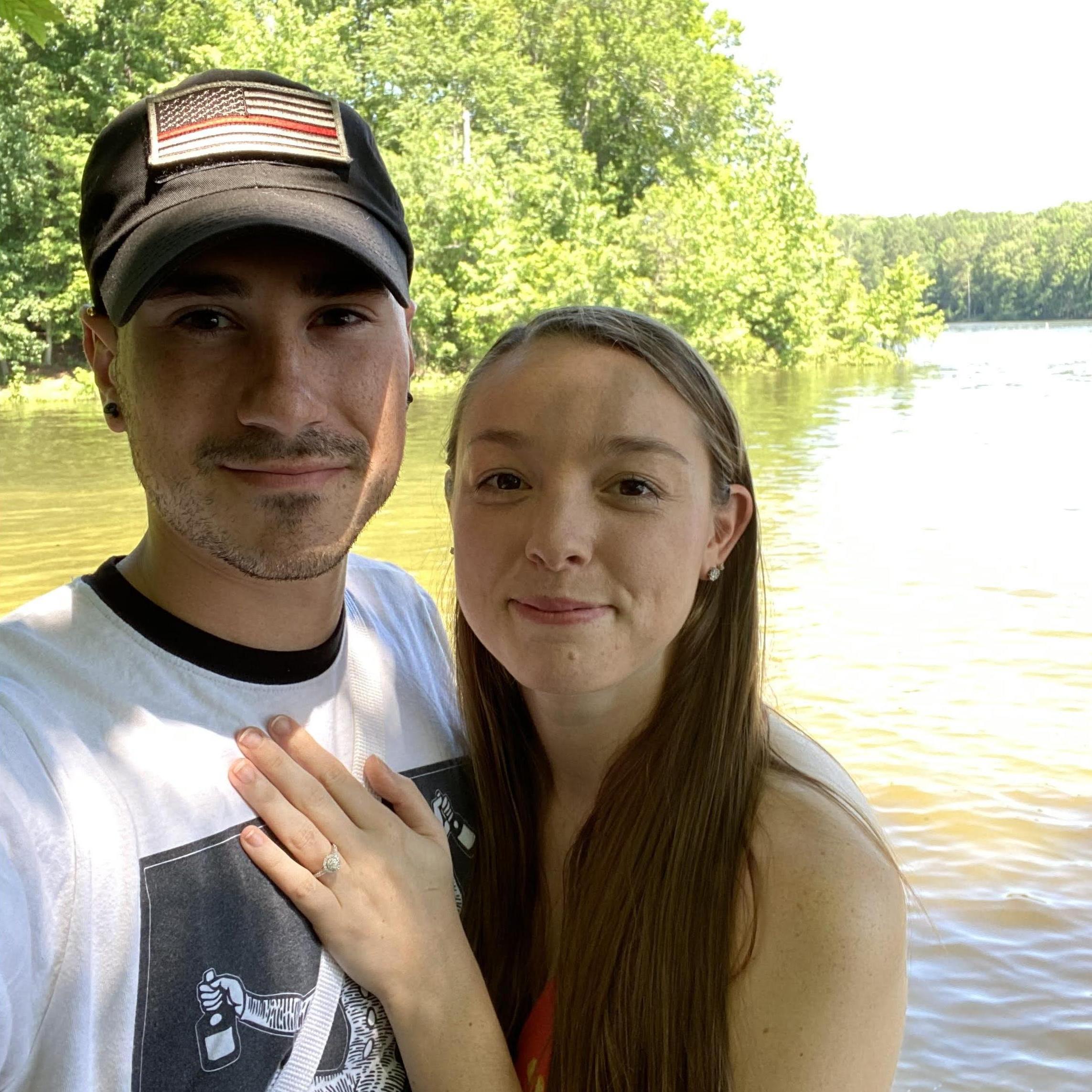 Ryan proposed at one of our favorite date spots - Blue Jay Point Park