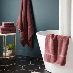 Oversized Spa Plush Bath Towel Dark Mauve - Threshold™