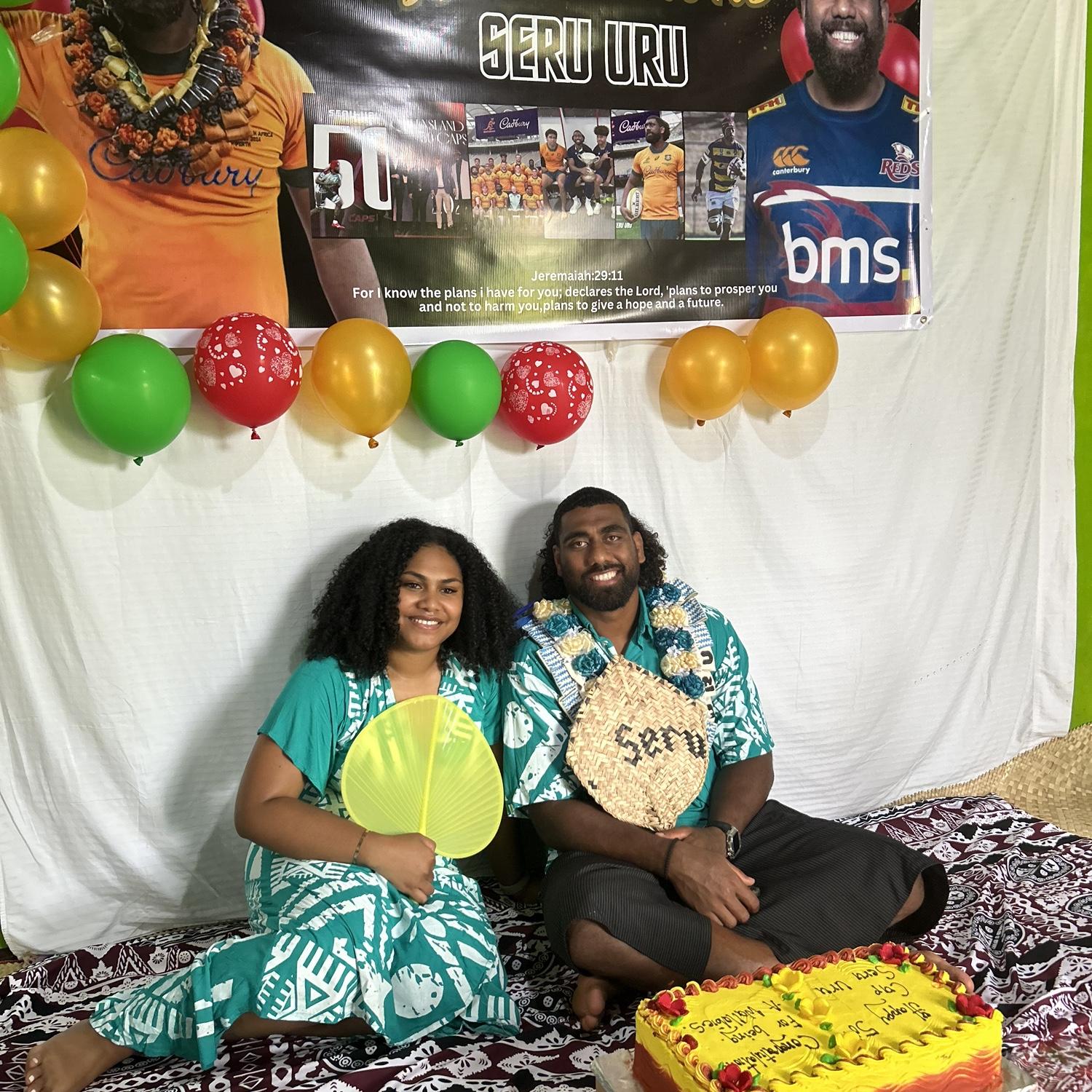 First Christmas together in Fiji with Family