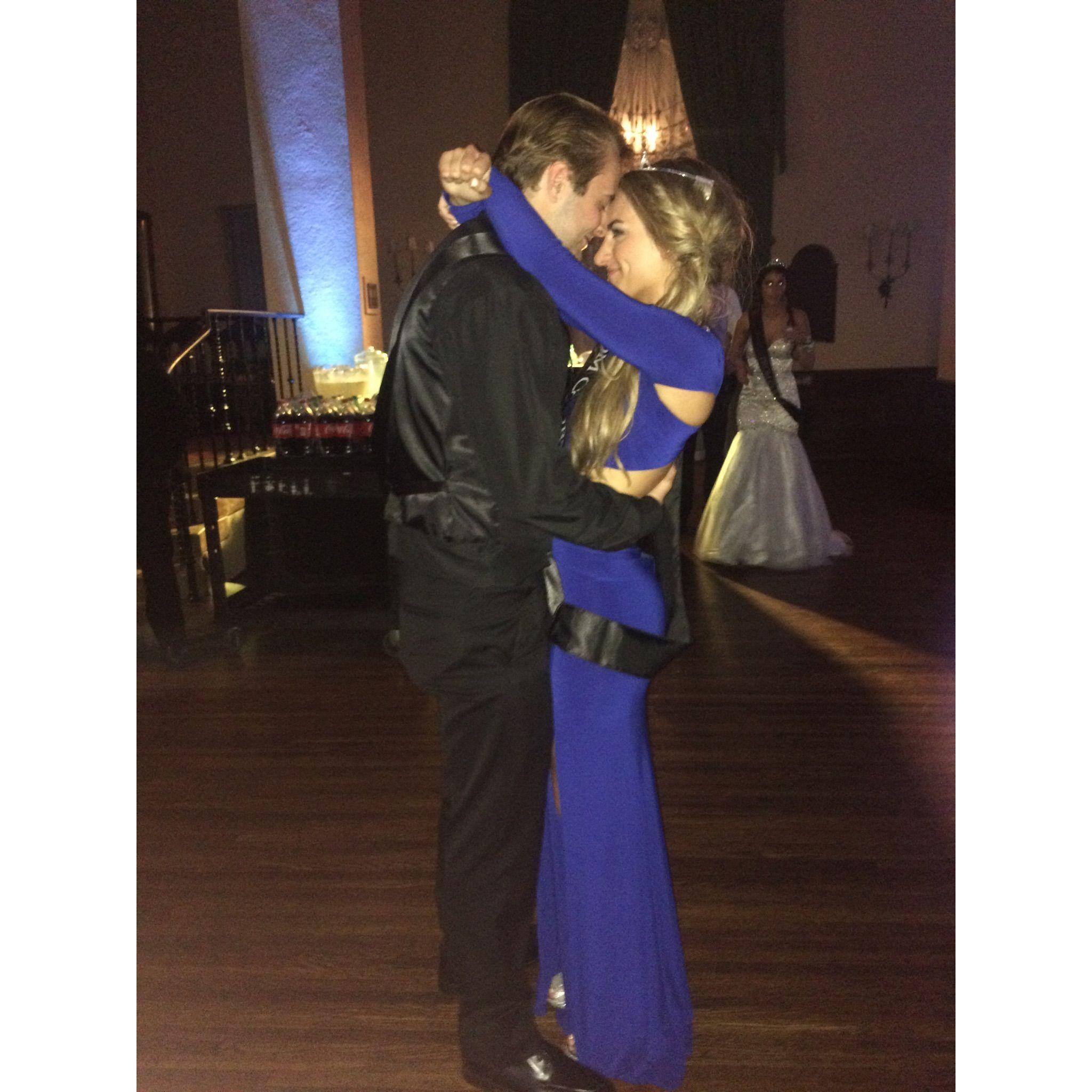 We got nominated for prom king/ queen! We actually got last place, but we are the only couple left standing that was on prom court, so who really won?