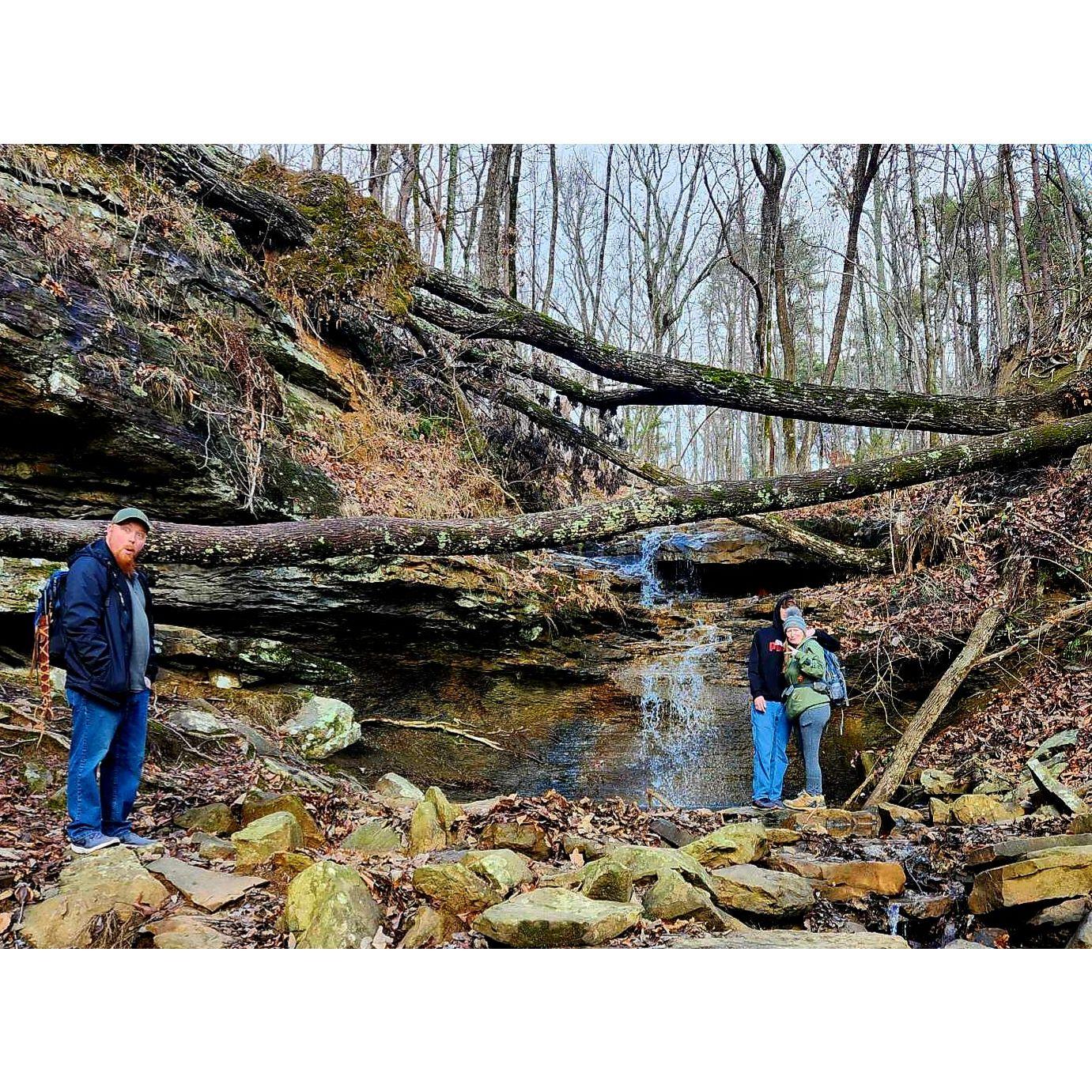 Family hiking