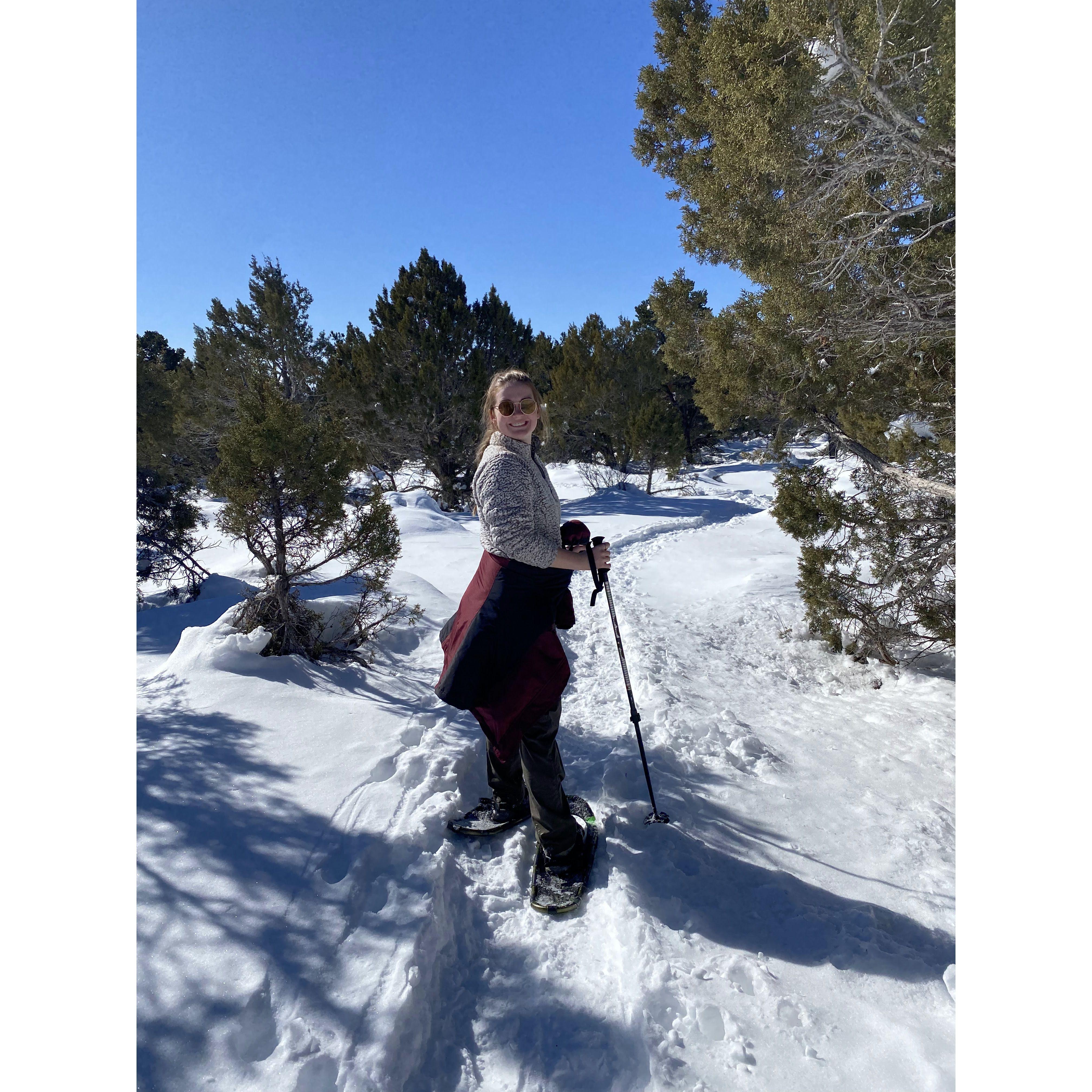 Snow shoeing in Mesa Verde National Park!