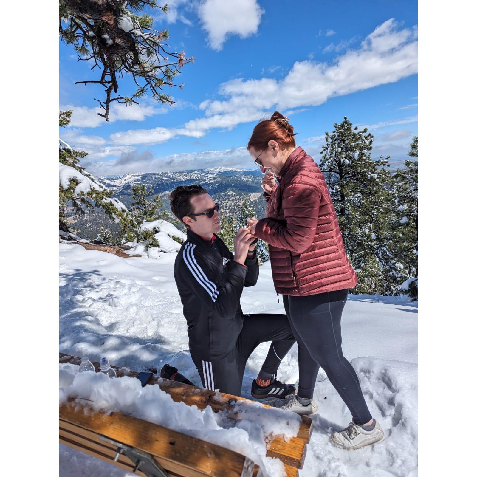 From when we got engaged!