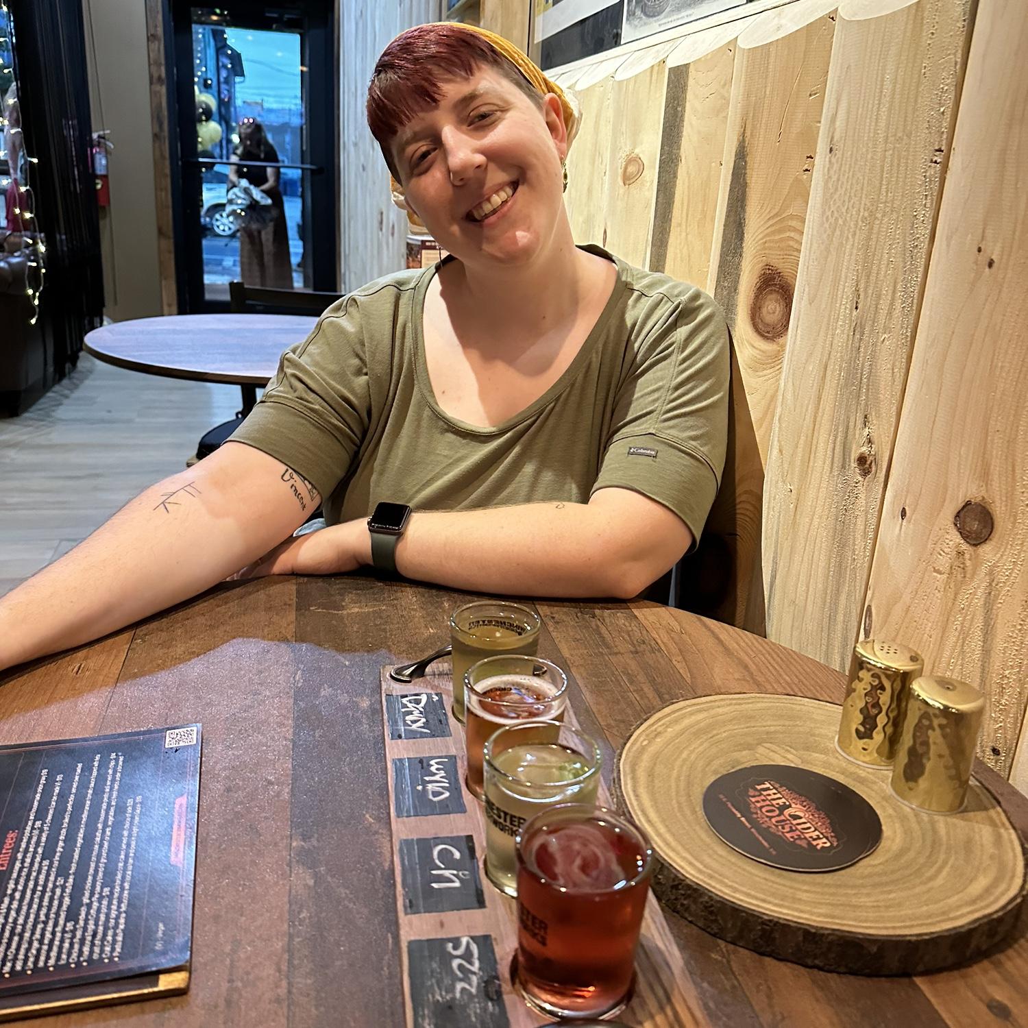 Checking out the Cider House on their opening weekend