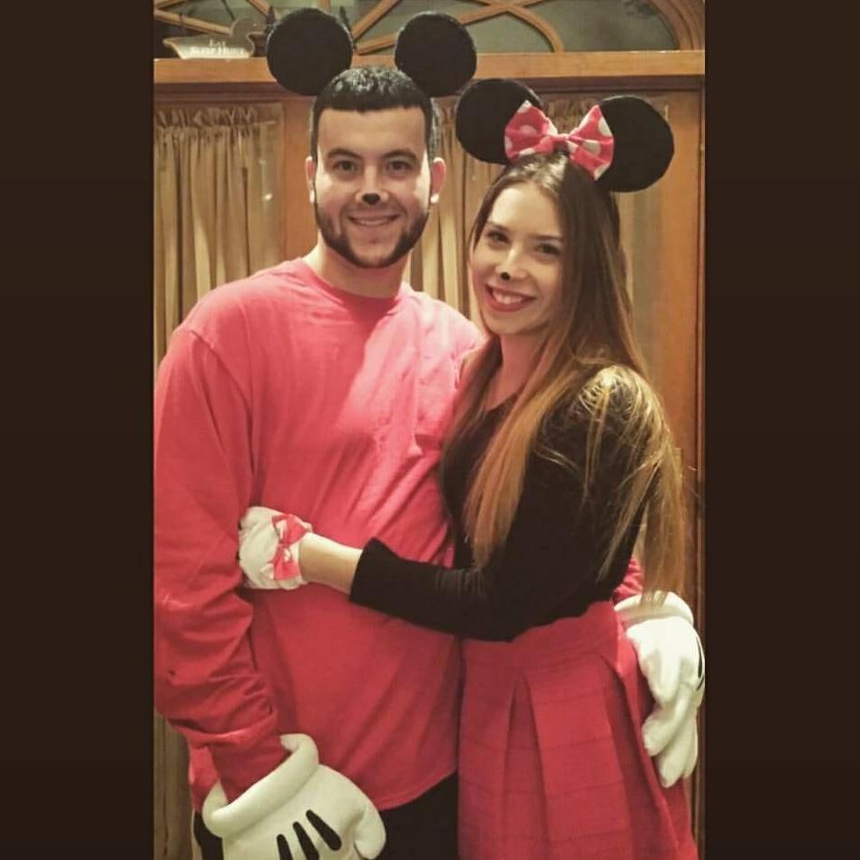 This was our first Halloween together! The Mickey to my Minnie