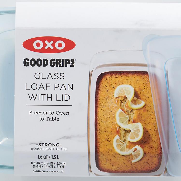 OXO Good Grips Freezer-to-Oven Safe 1.6 Qt Glass Loaf Pan 