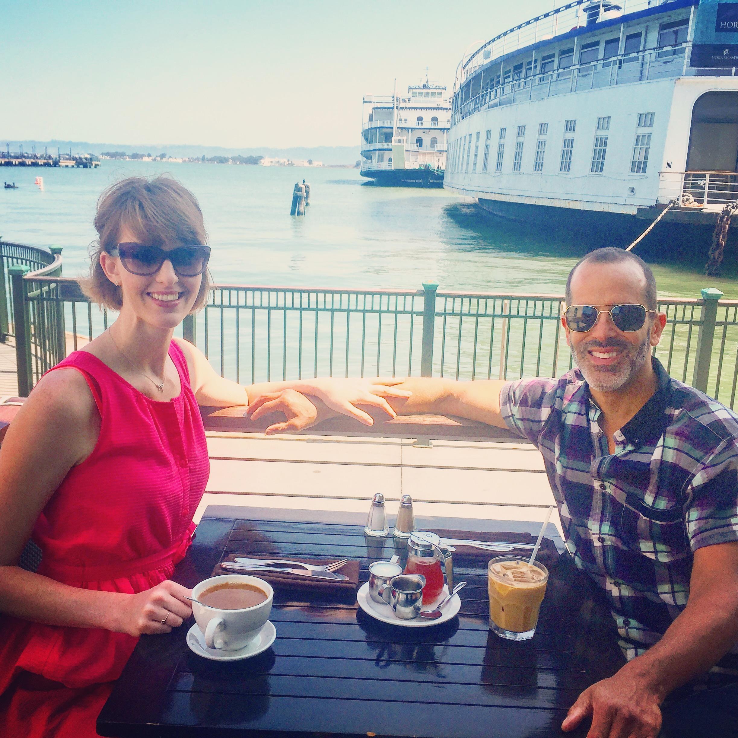 Brunch in San Francisco while on our first vacation together.