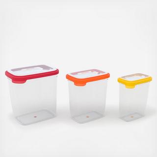 Nest 3-Piece Tall Storage Set with Lids