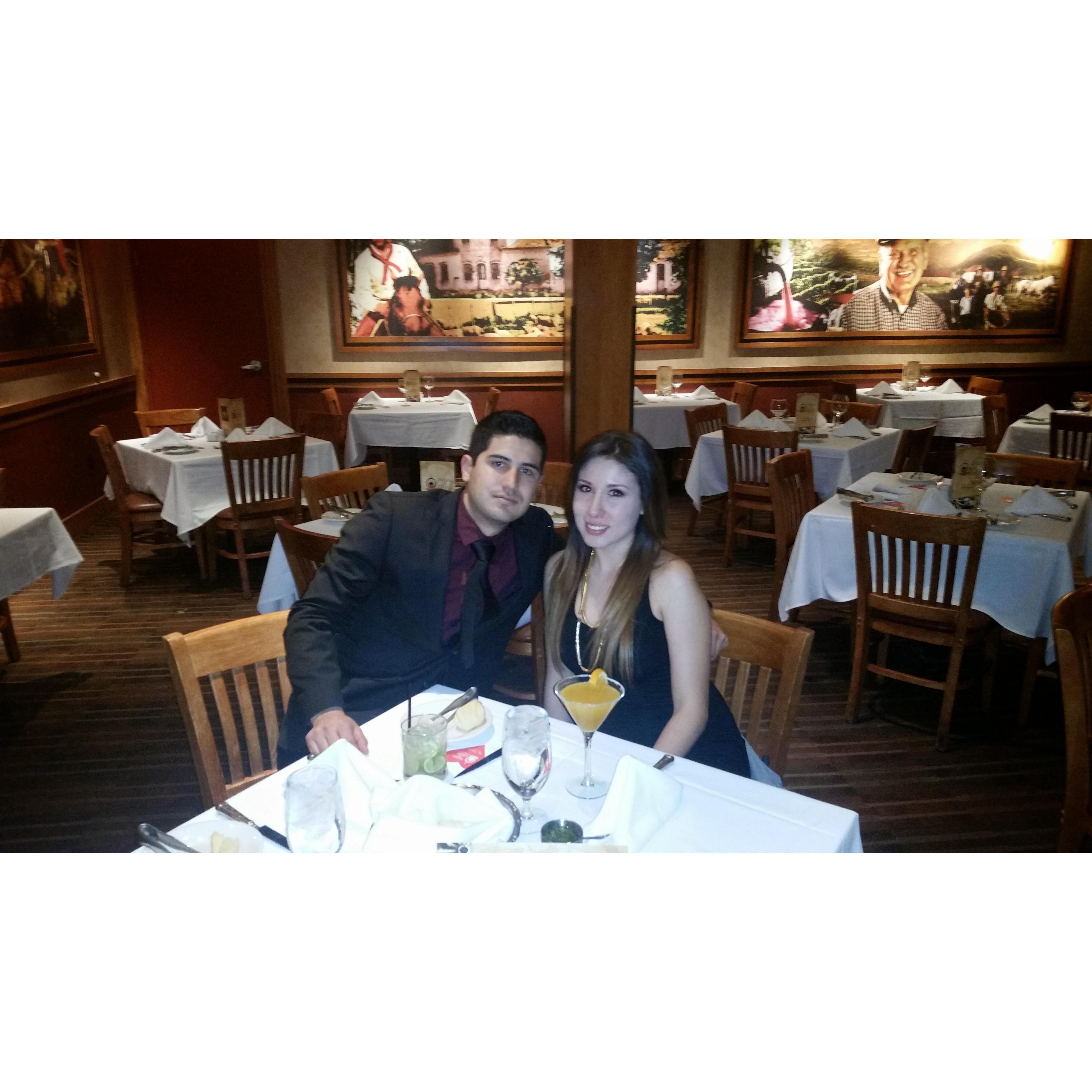 Valentines Day at Fogo De Chao. Your always doing so many special things for me,