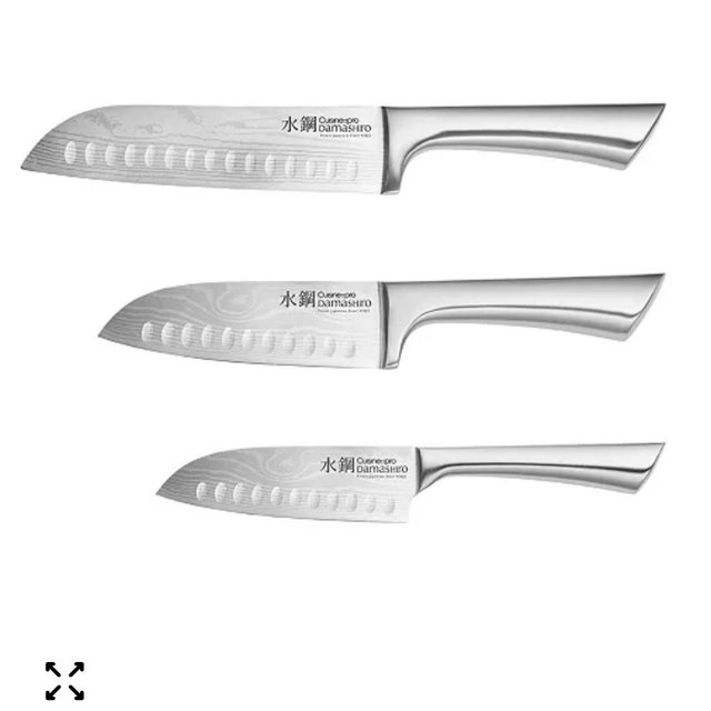 Damashiro Santoku Knife Set, 3 Piece