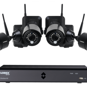 1080p Outdoor Wireless Camera System, 4 Rechargeable Wire Free Battery Powered Black Cameras, 80ft Night Vision, 1TB Hard drive, No Monthly Fees