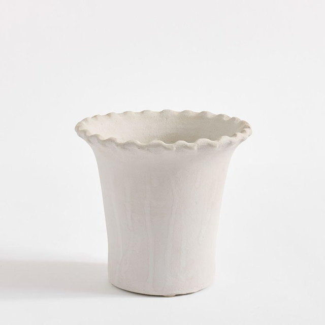 Palermo Cachepot, Medium - Chalk White