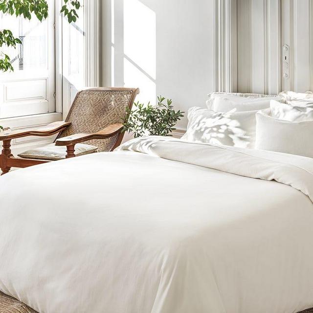 Cotton Cashmere Duvet Cover, Color Cream, King/California King