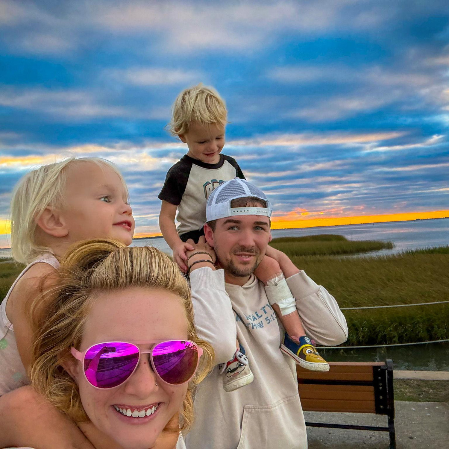 Family trip to the Pit Street Bridge.