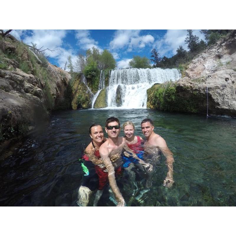 Chasing waterfalls.