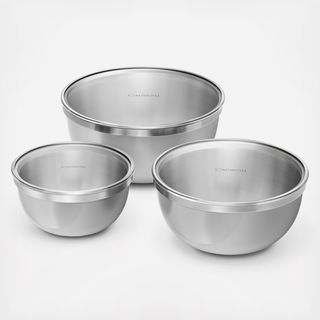 Premium 6-Piece Mixing Bowl Set with Glass Lid