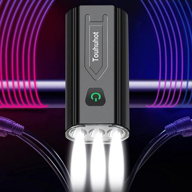 2021 Newest 5000 Lumens Super Bright 3LED Bike Lights Front and Back,Powerful USB Rechargeable Bicycle Headlight-9 Modes Runtime 15+ Hours,Waterproof Bike Headlight Taillight for Cycling Road Mountain