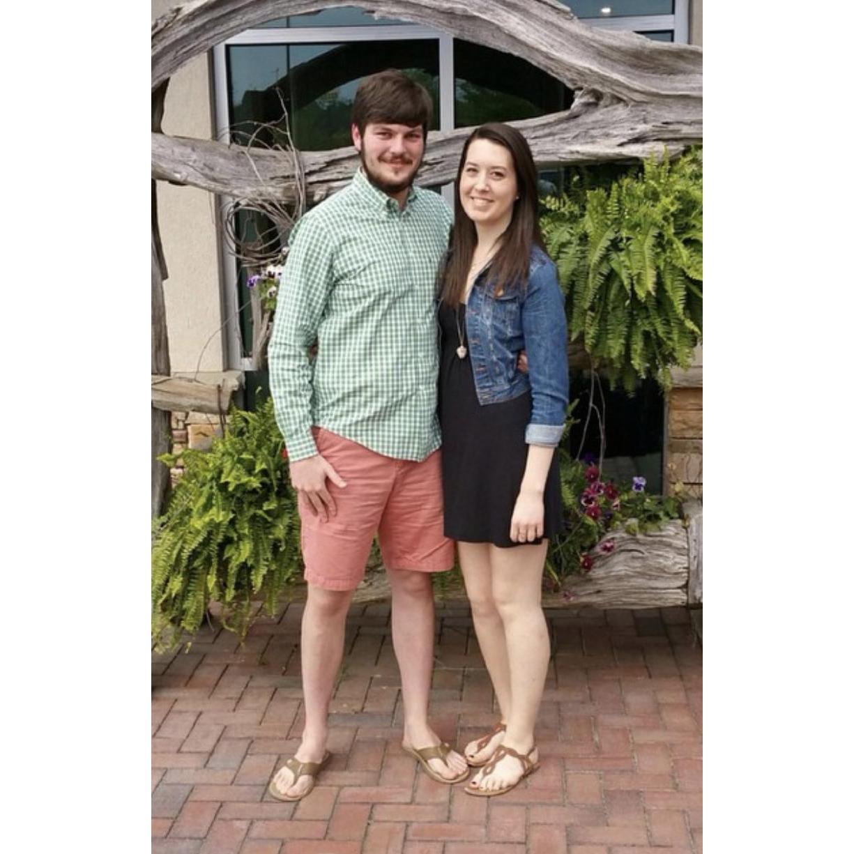 This is from our one month anniversary dinner! We went to Osaka, our favorite Hibachi place. April 2015