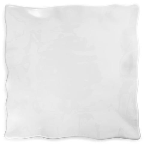Q HOME ~ Ruffle White Melamine Square Large Platter, Price $53.95 in Tupelo, MS from Elizabeth Clair's
