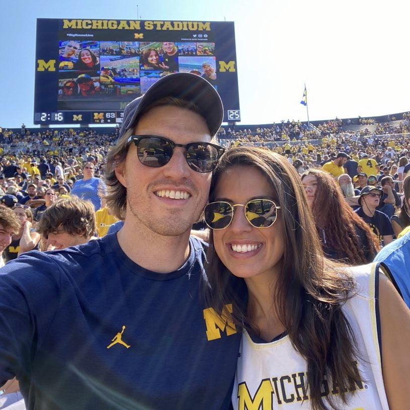Jenna's first UofM game