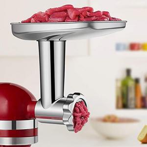 Food Grinder Attachment for KitchenAid Stand Mixers Including Sausage Stuffer, All Stainless Steel,Dishwasher Safe, Durable Mixer Accessories as Meat Processor