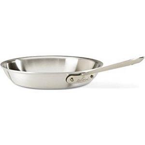 All-Clad 7110 MC2 Professional Master Chef 2 Stainless Steel Bi-Ply Bonded Oven Safe PFOA Free Fry Pan Cookware, 10-Inch, Silver