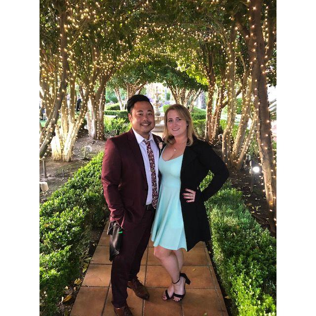 Our first wedding together