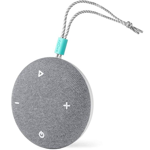 SNOOZ Go - Travel White Noise Sound Machine - Portable, Non-Looping White Noise, Pink Noise, and Fan Sounds Plus Bluetooth Speaker - Charcoal