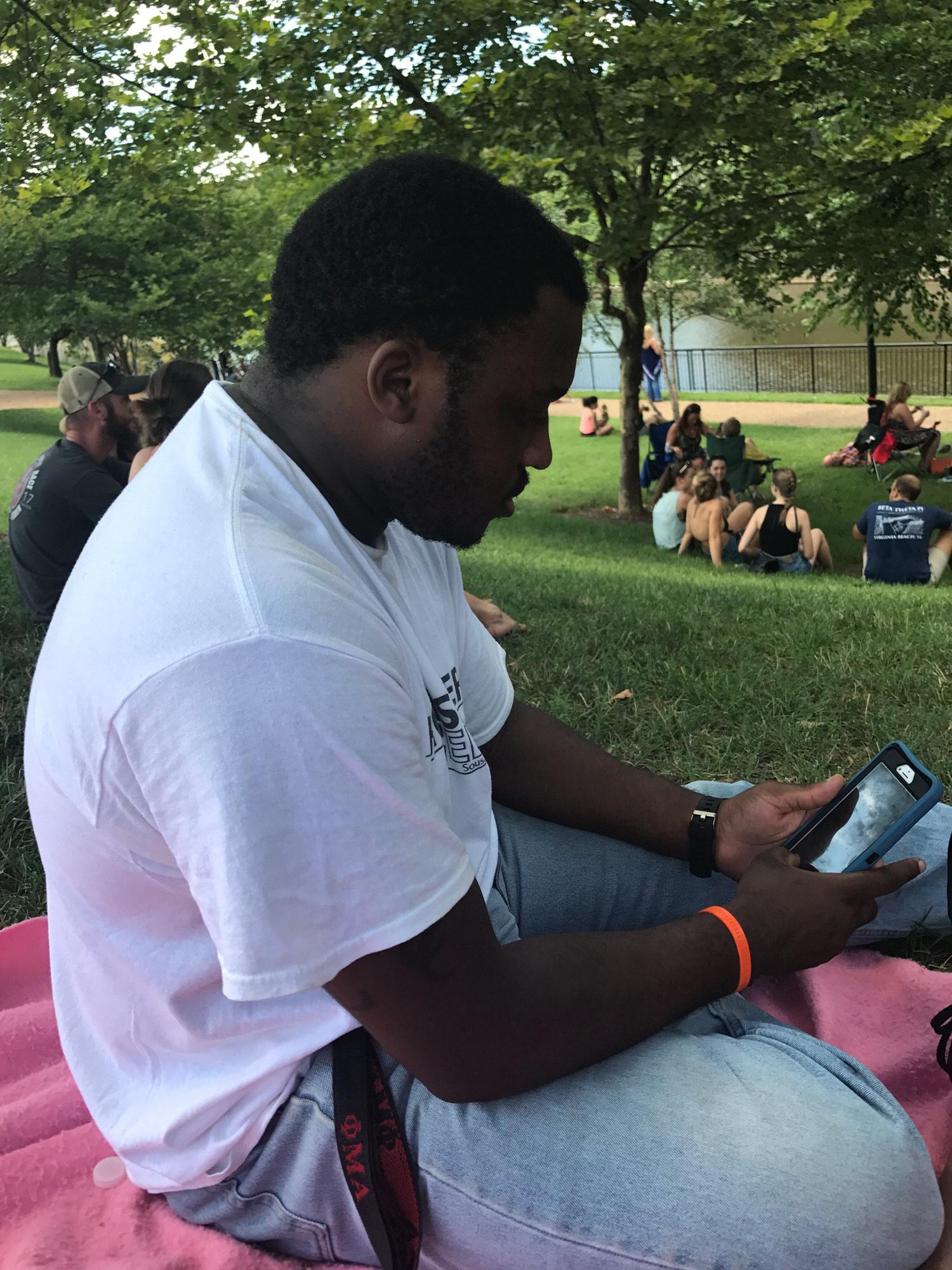 A picnic and festival at Brown's Island.