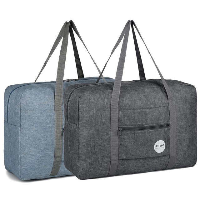 WANDF For Spirit Airlines Personal Item Bag 18x14x8 Travel Duffel Bag Underseat Foldable Carry-on Luggage for Women