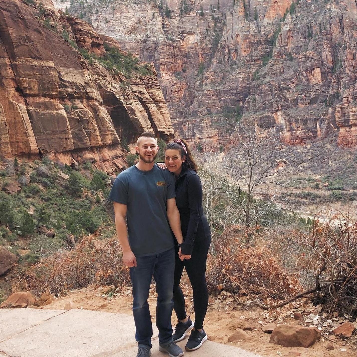 Visiting family in utah and hiking some wild trails just enjoying engaged life.