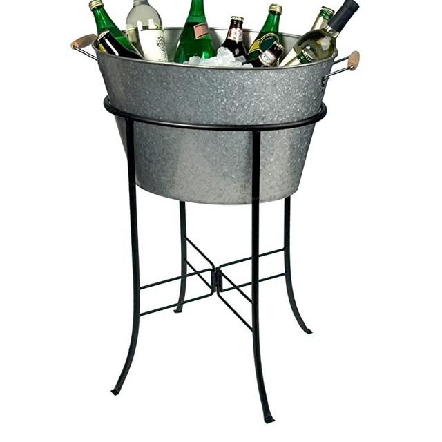 Artland Masonware Party Tub with Stand, Galvanized, Metal