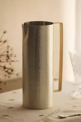 Two-Tone Metallic Pitcher