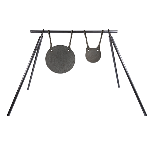 24″ PIPE STAND WITH 10″ & 5″ ROUND GONGS
