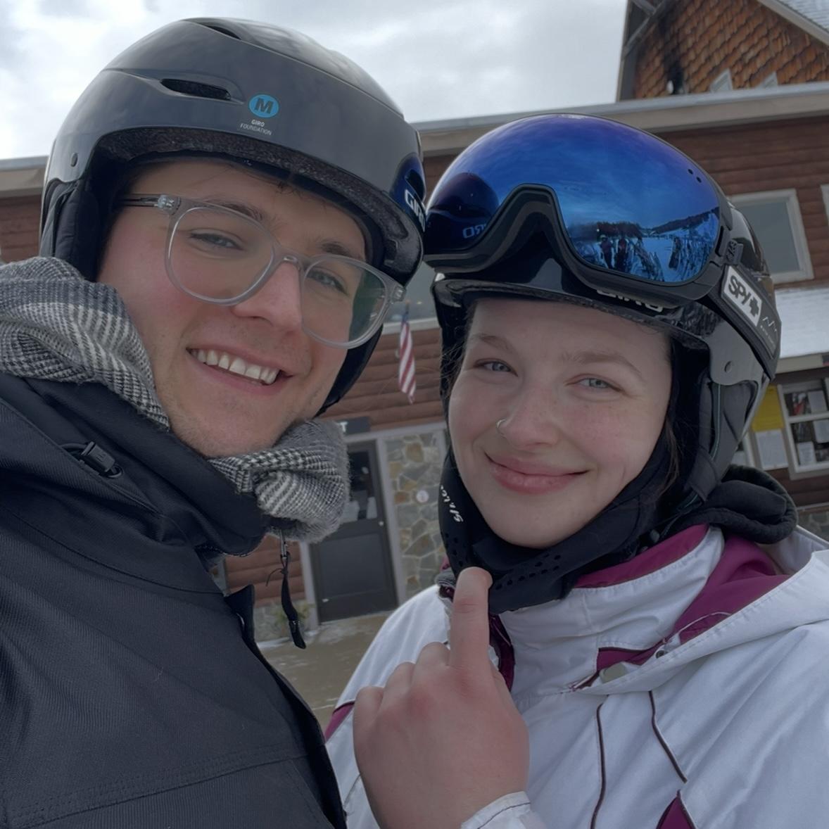 Skiing at West Mountain, January 2025