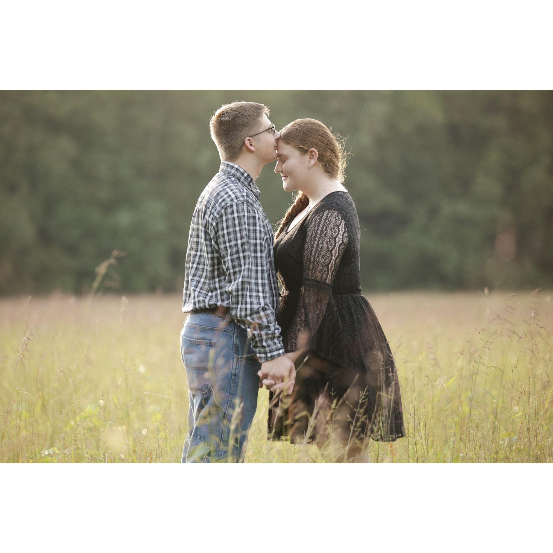 One of our many engagement photos taken by our amazing photographer.