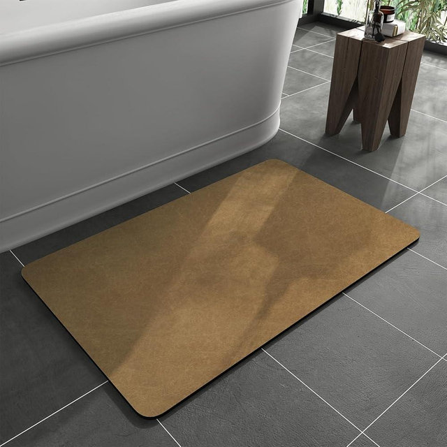 MontVoo -Bath Mat Rug Set-Rubber Non Slip Quick Dry Super Absorbent Thin Bathroom Rugs Fit Under Door-Washable Bathroom Floor Mats-Shower Rug for in Front of Bathtub,Shower Room,Sink