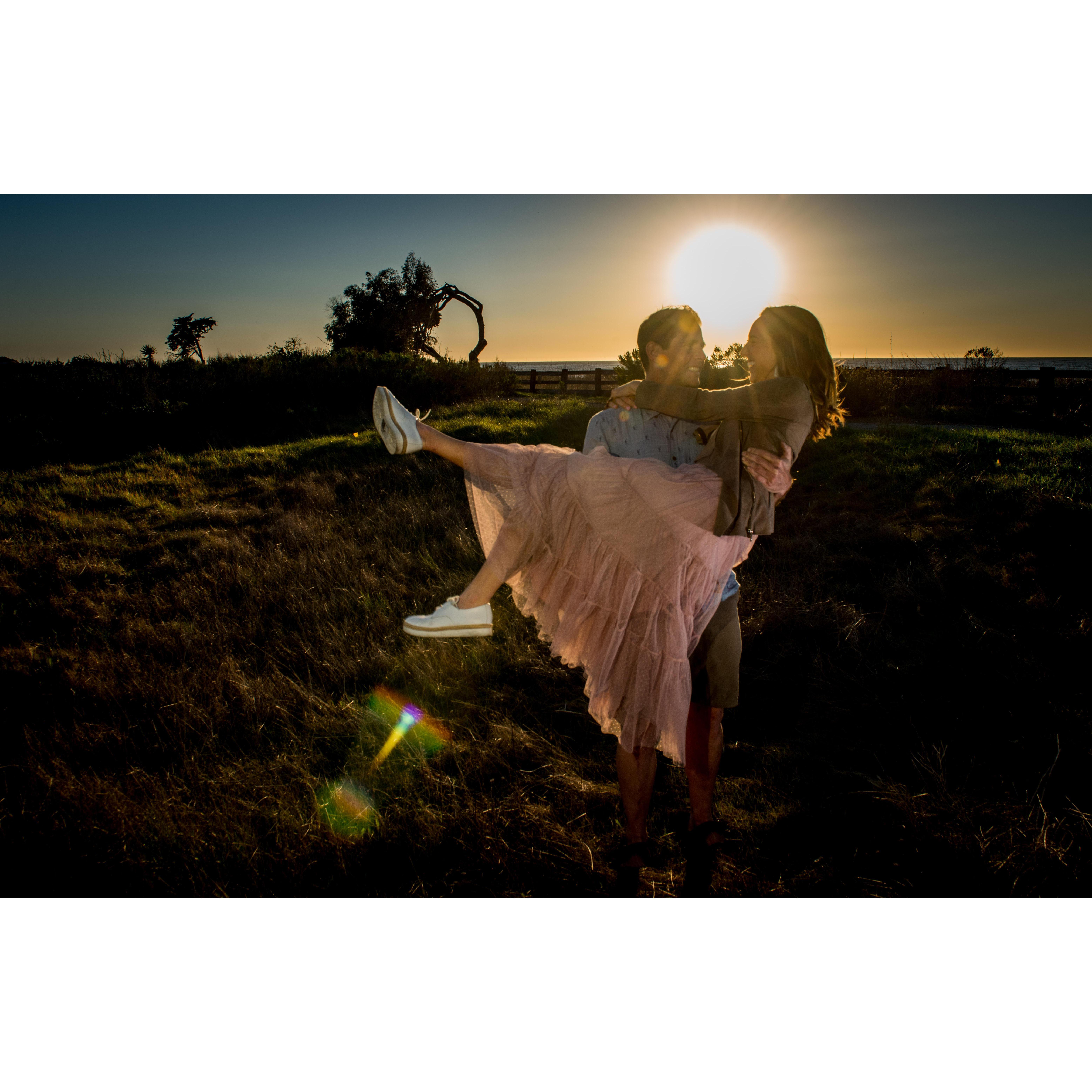 Engagement photoshoot in Goleta, CA.