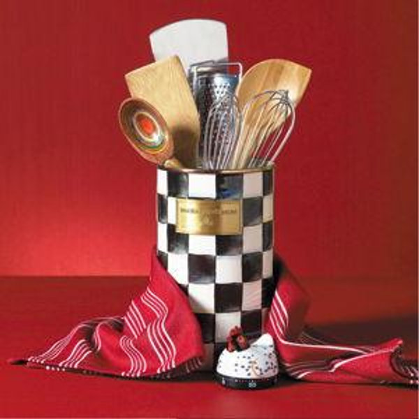 MacKenzie-Childs Courtly Check Utensil Holder