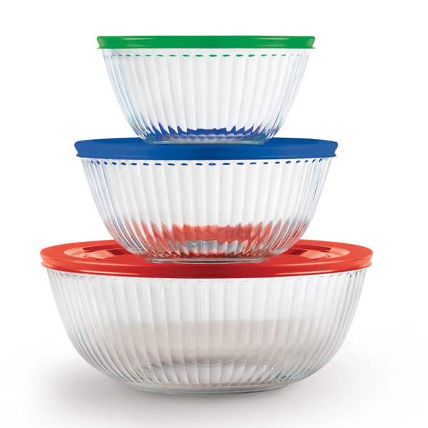 Pyrex 3-Pack Glass Mixing Bowls