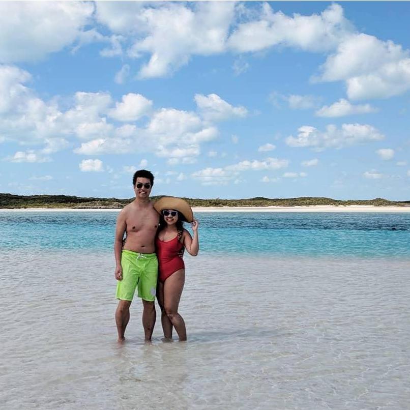 The clearest, bluest waters in Exuma...